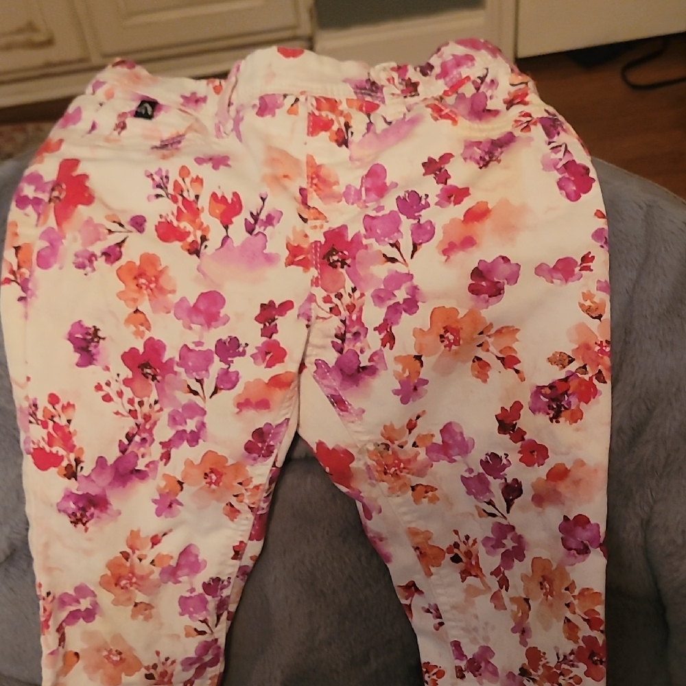 Jordache Kids Floral Jeans - Pink, Orange, Purple